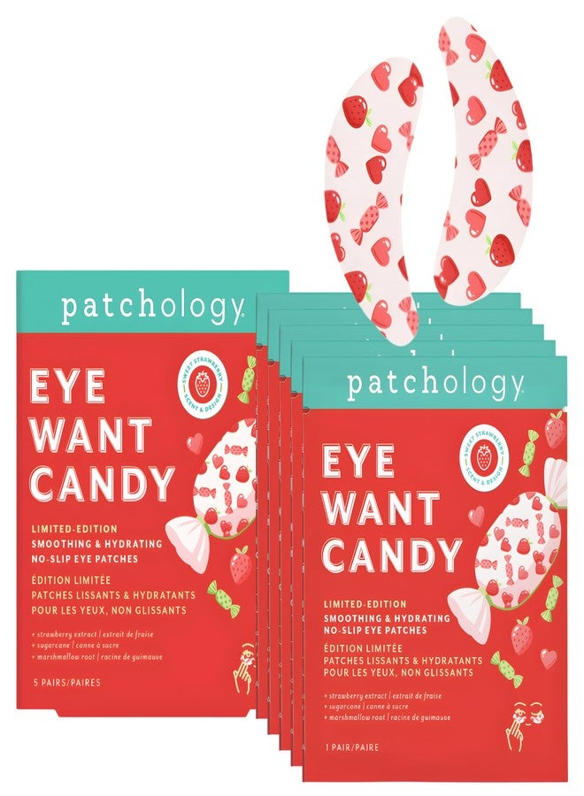Patchology Eye Want Candy Under Eye Patches for Puffy Eyes, Dark Circles & Wrinkles – Hydrating Eye Masks, Valentines Day Gifts for Her, Women & Teen Girls, Heart Galentines Gifts for Basket - Image 1